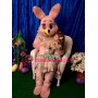 Pink Easter Rabbit Bunny Mascot Costume