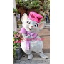 Friendly Female Mouse Mascot Costume