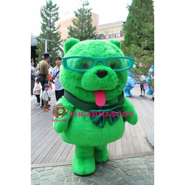 Lovely Lightweight Green Bear Mascot Costume