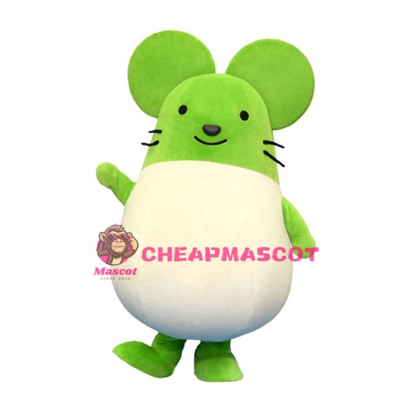 Lovely Green Mouse Mascot Costume
