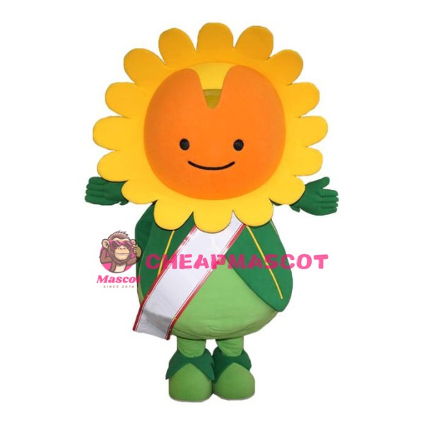 Happy Lightweight Sun Flower Mascot Costume