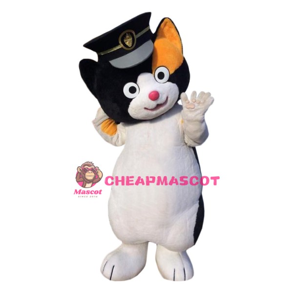 Lovely Black & Yellow Cat Mascot Costume