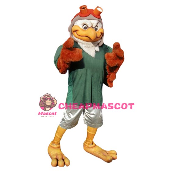 Aviator Eagle Mascot Costume