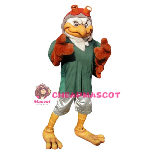 Aviator Eagle Mascot Costume