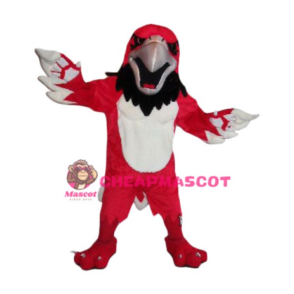 Fierce Power Red Hawk Mascot Costume