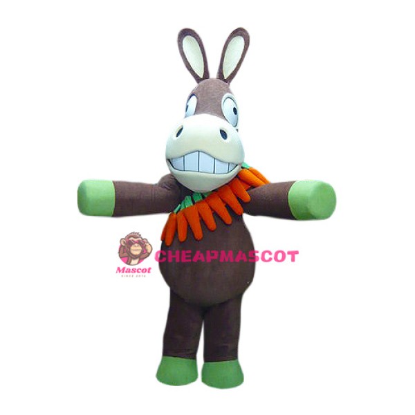 Superb Funny Donkey Mascot Costume