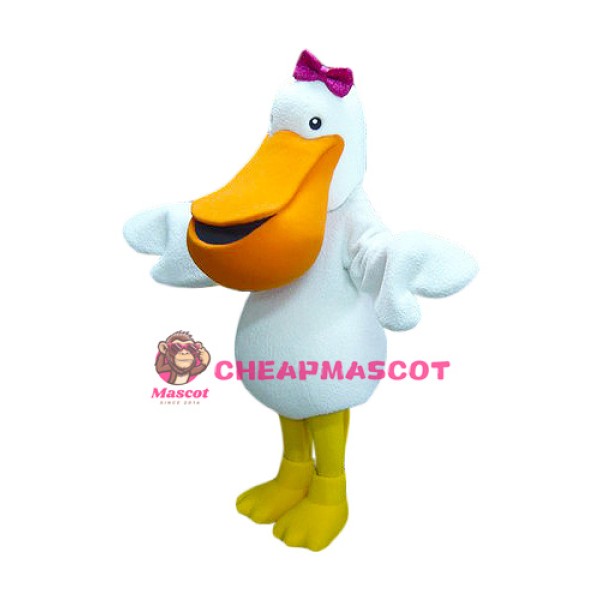 Lovely Female Pelican Mascot Costume