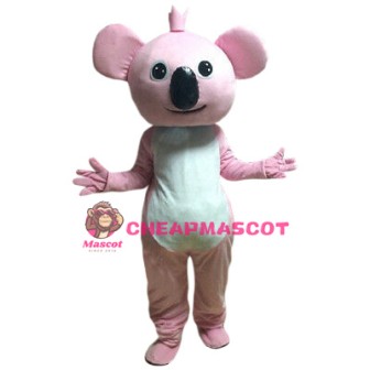 Pink Koala Mascot Costume