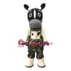 Lovely Black Horse Mascot Costume