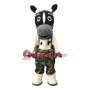 Lovely Black Horse Mascot Costume