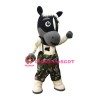 Lovely Black Horse Mascot Costume