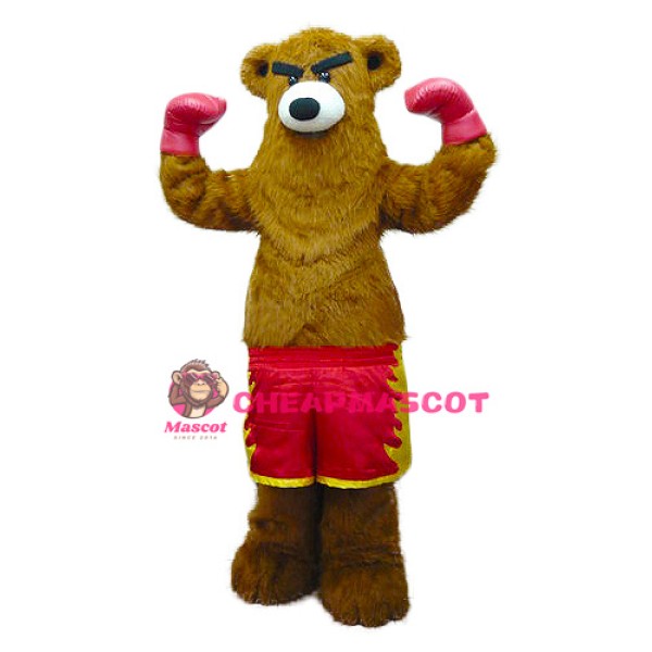 Boxing Bear Mascot Costume
