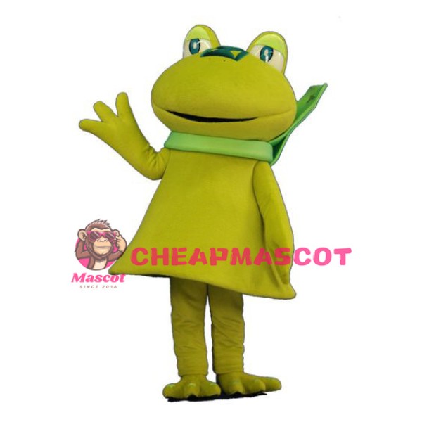 Superb Lightweight Green Frog Mascot Costume