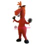 Lovely Red Horse Mascot Costume