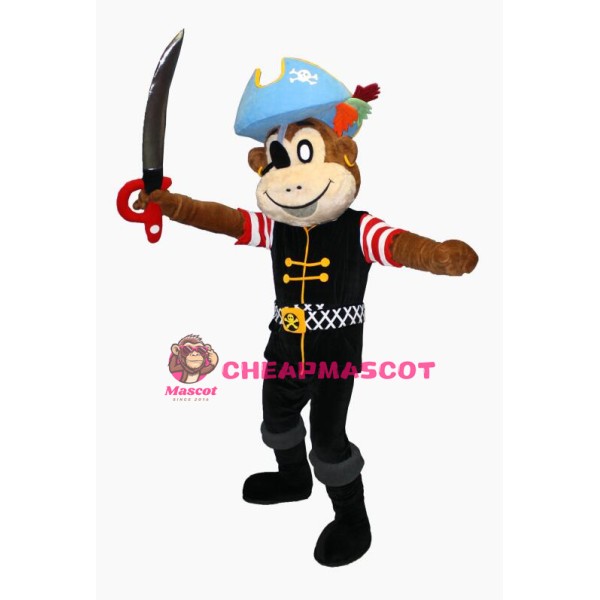 Supber Pirate Monkey Mascot Costume
