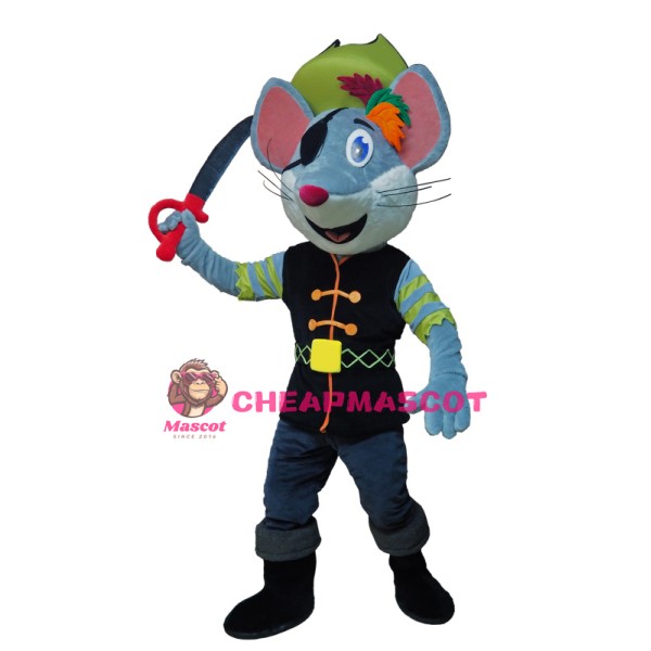 Pirate Mouse Mascot Costume