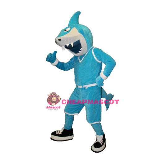 Power Lightweight Shark Mascot Costume