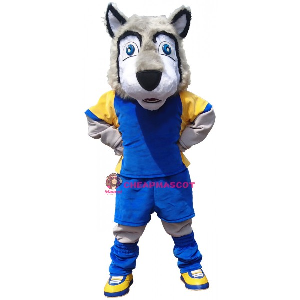 Superb Sport Lightweight Wolf Mascot Costume