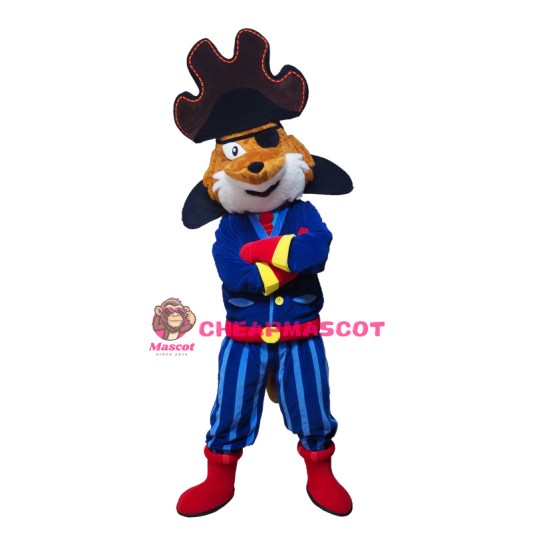 Pirate Fox Mascot Costume