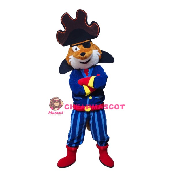 Pirate Fox Mascot Costume