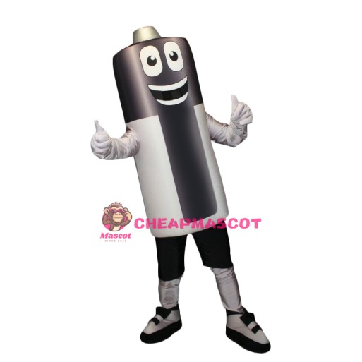 Friendly Ligweight Battery Mascot Costume