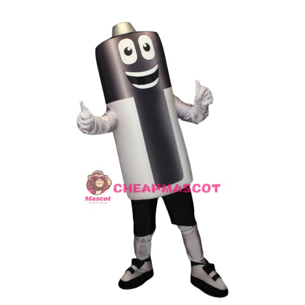 Friendly Ligweight Battery Mascot Costume