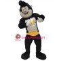 Friendly Black Orangutan Mascot Costume