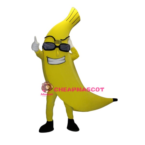 Friendly Ligweight Banana Mascot Costume