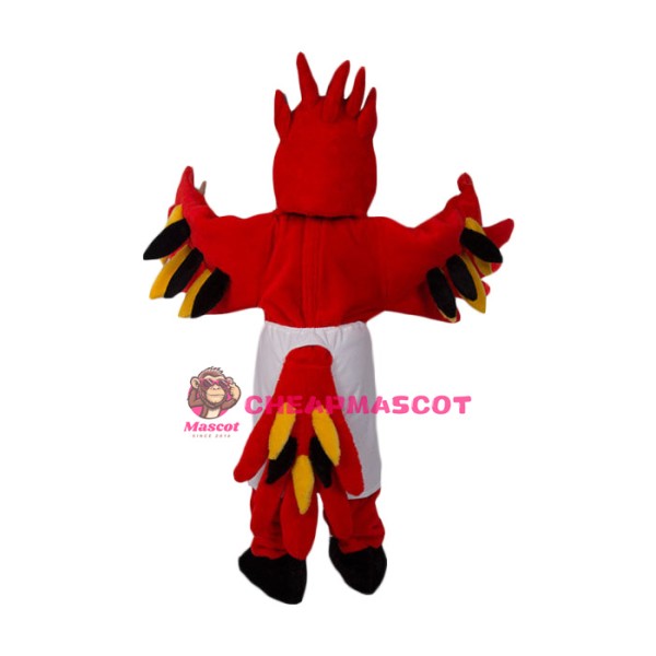Fierce Red Lightweight Falcon Mascot Costume