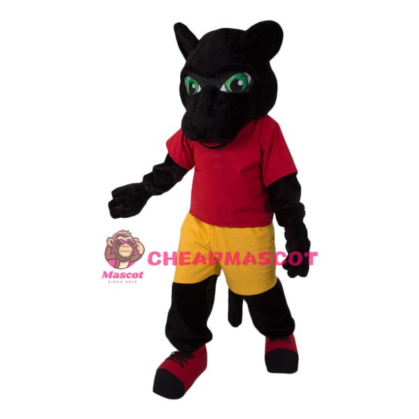 Superb Realistic Black Panther Mascot Costume