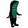 Black & Green Shark Mascot Costume