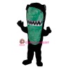Black & Green Shark Mascot Costume