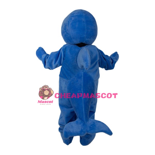 Blue Dolphin Mascot Costume