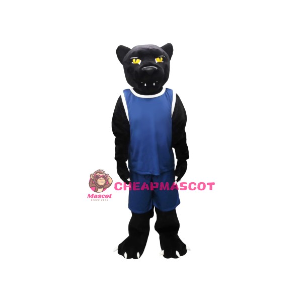 Sport Realistic Black Panther Mascot Costume