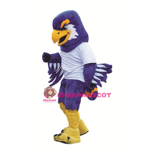 Sport Lightweight Purple Eagle Mascot Costume