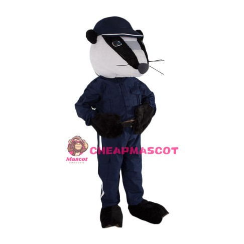 Police Badger Mascot Costume