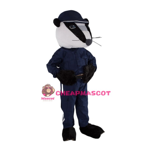 Police Badger Mascot Costume