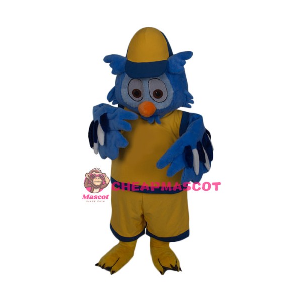 Lovely Lightweight Blue Owl Mascot Costume