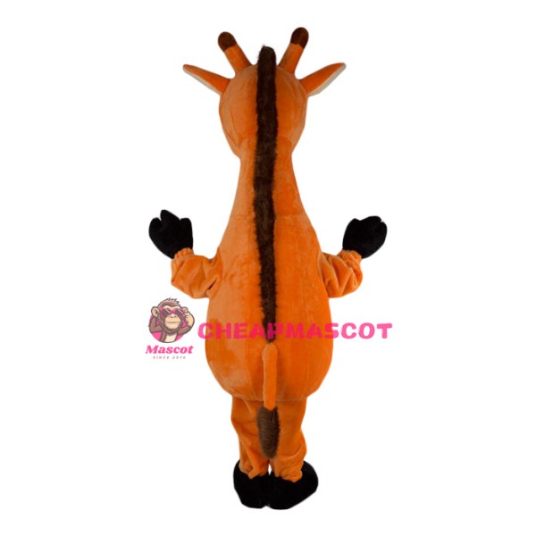 Friendly Realistic Giraffe Mascot Costume