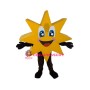 Happy Lightweight Yellow Star Mascot Costume