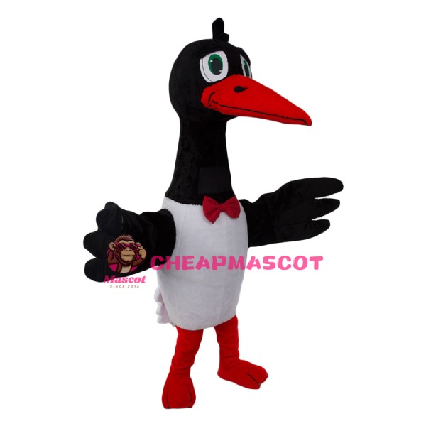 Superb White Stork Mascot Costume