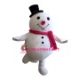 Friendly Lightweight Snowman Mascot Costume
