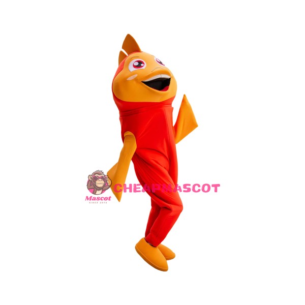 Friendly Lightweight Goldfish Mascot Costume