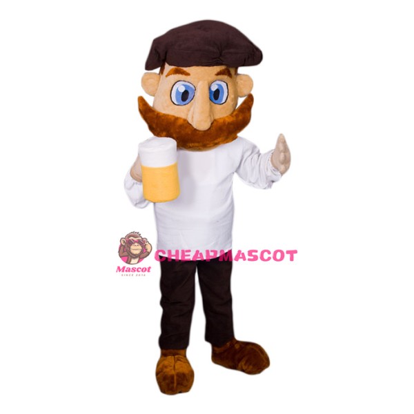 Strong Man Who Loves Beer Mascot Costume