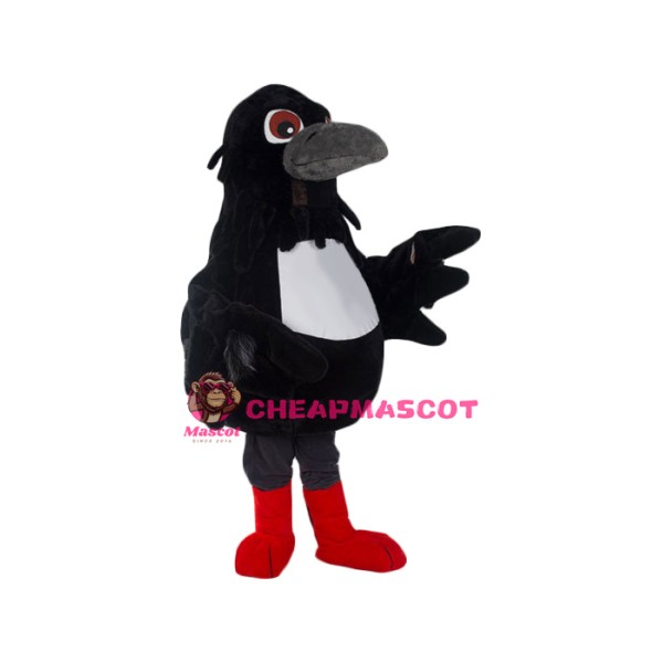 Friendly Lightweight Raven Mascot Costume