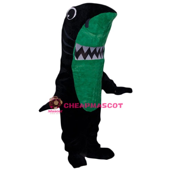Superb Black Shark Mascot Costume