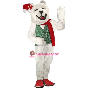Holiday Bulldog Mascot Costume
