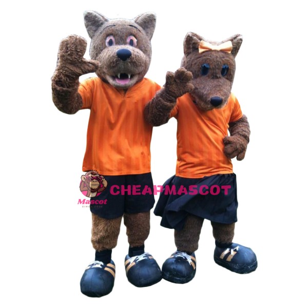 Sport Lightweight Male & Female Wolf Mascot Costume
