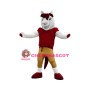Sport Red Horsehair Horse Mascot Costume