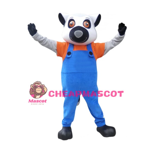Happy Lightweight Lemur Mascot Costume